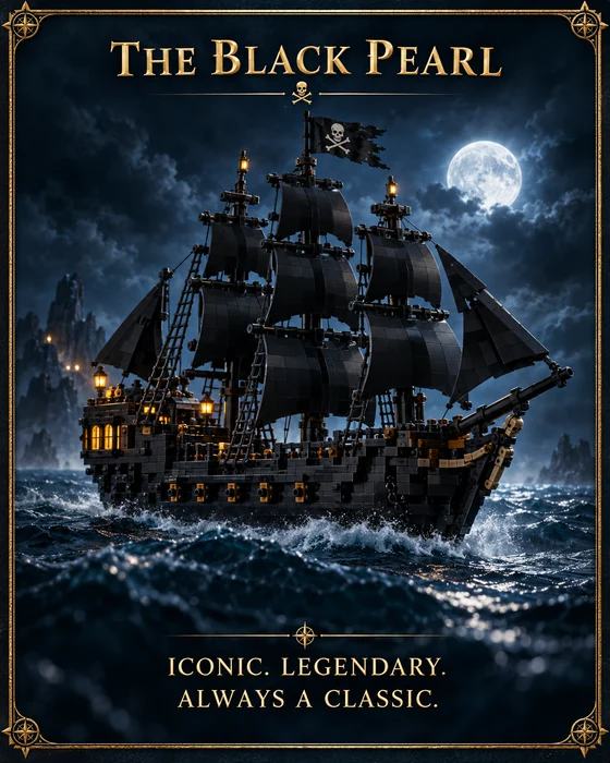 The Black Pearl — iconic, legendary, always a classic.