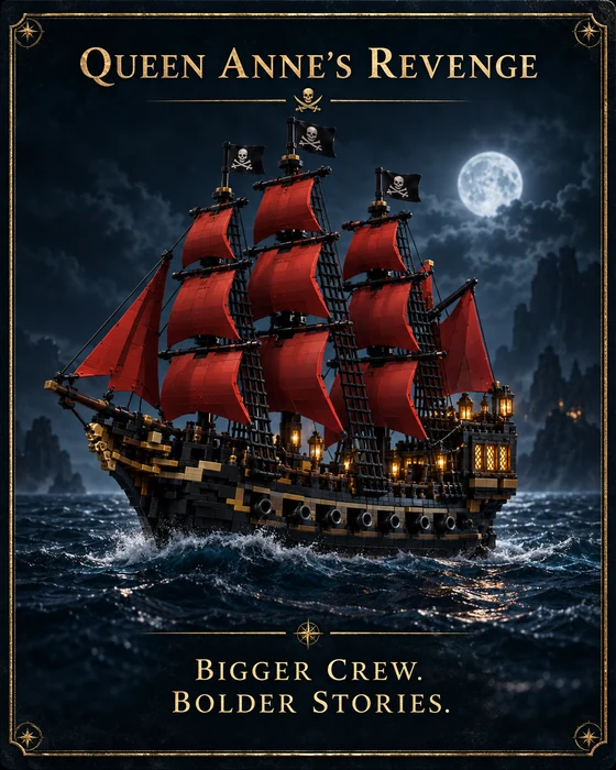 Queen Anne's Revenge — bigger crew, bolder stories.