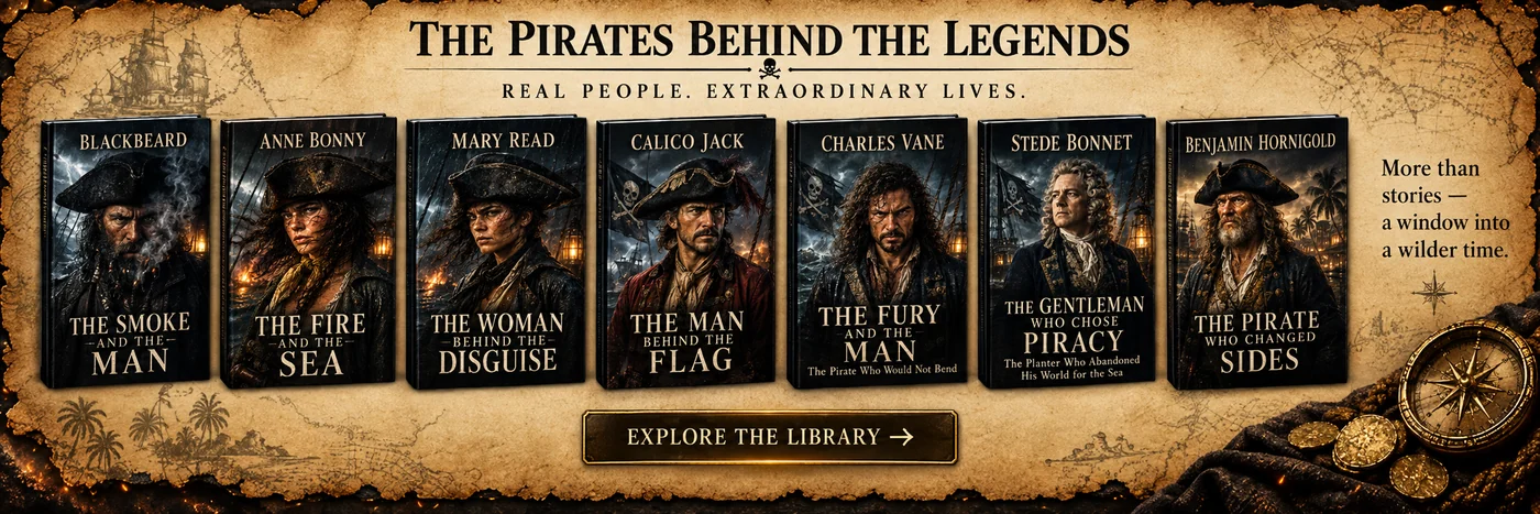The Pirates Behind the Legends. Real people, extraordinary lives. Dark Tides Supply books on Blackbeard, Anne Bonny, Mary Read, Calico Jack, Charles Vane, Stede Bonnet and Benjamin Hornigold.