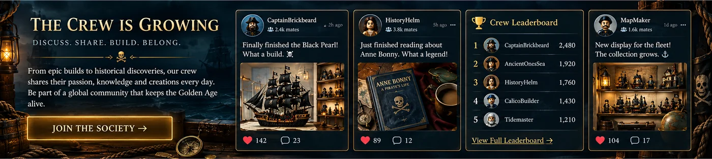 The Crew is Growing. Discuss, share, build, belong. Community posts, member profiles and the crew leaderboard inside the Dark Tides Society.