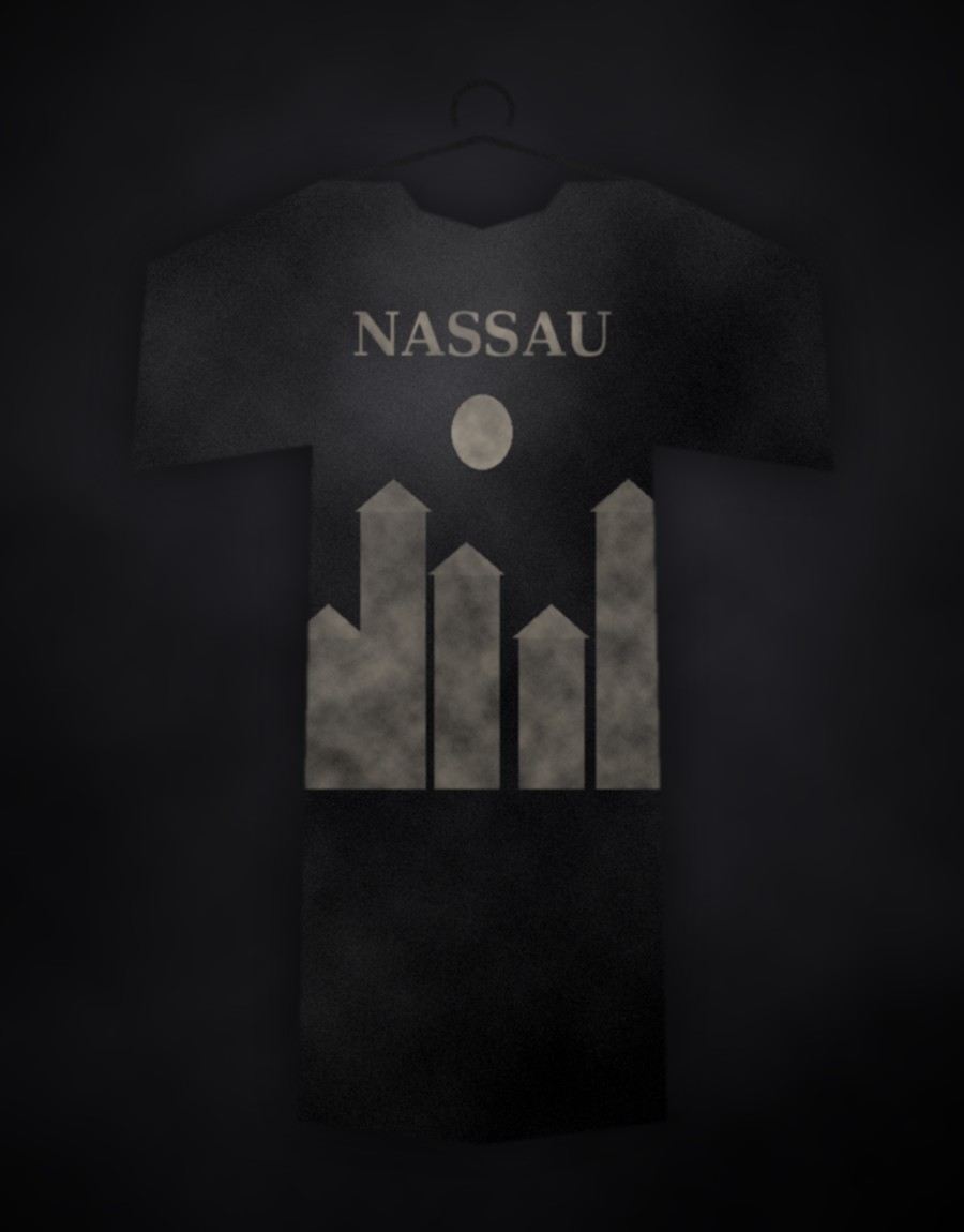 Nassau tee, washed black